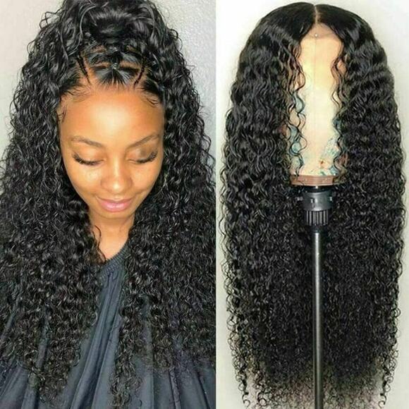 Womens Brazilian Human Long Curly Wavy Hair Wigs 18\